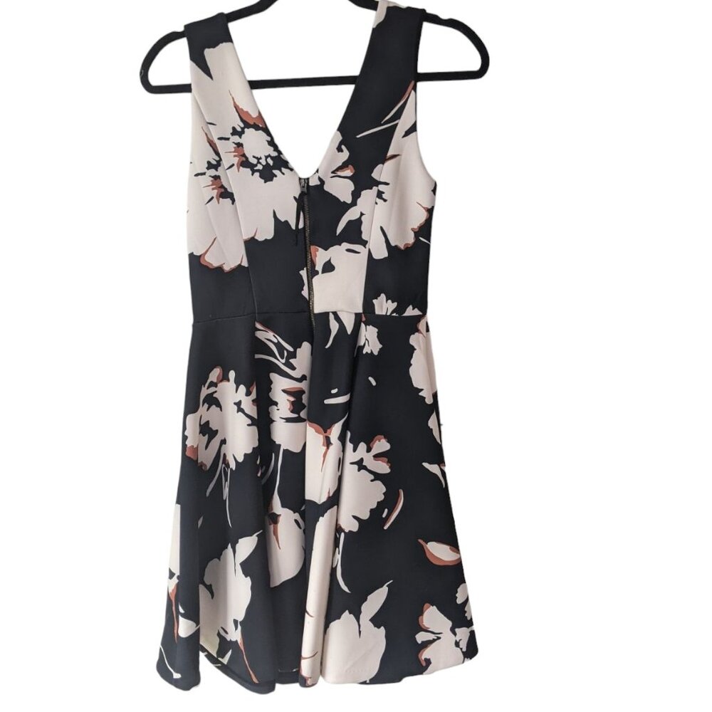Maeve by Anthropologie Black and Cream Dress
